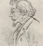 Kresba od M. Alše: Ladislav Stroupežnický
